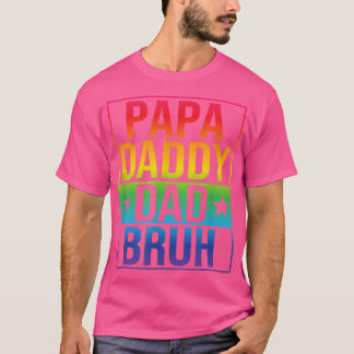 Funny Vathers Day LGBT Gay Pride Papa Daddy Vater T-Shirt