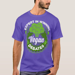 Funny Vegan Gift Epert in den Veganen Debatten gew T-Shirt