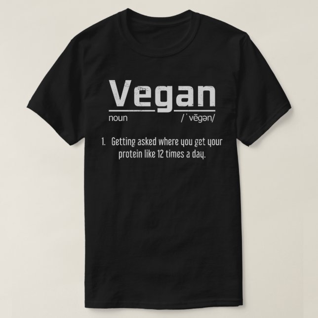 Funny Vegan Zitat Vegan T-Shirt (Design vorne)