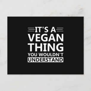 Funny Veganes Shirt - Es ist eine Vegane Sache Postkarte