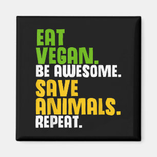 Funny Vegetarian Cool Diät Veggie Veganism World V Magnet