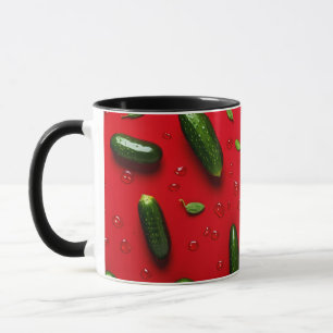 Funny Vegetarian Cool Green Fresh Cucumber Tasse