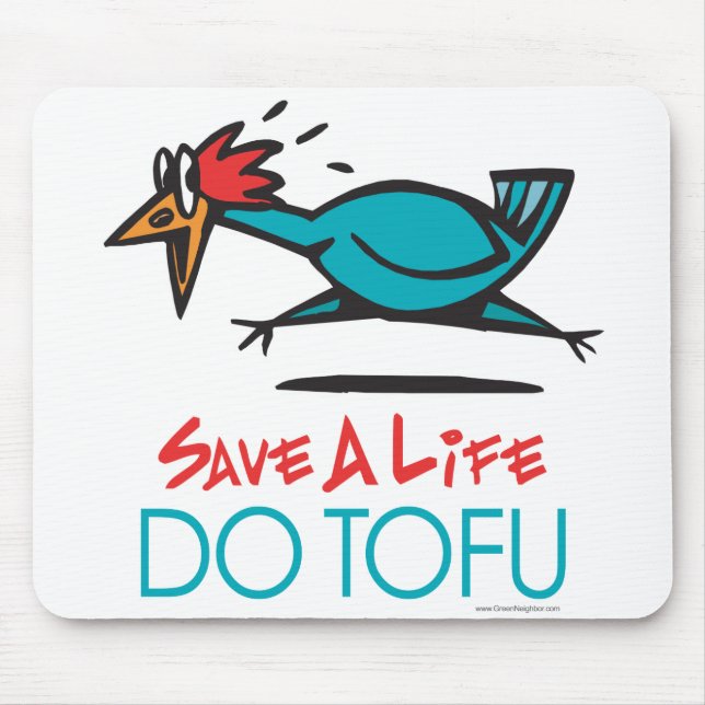 Funny Vegetarian, Vegan DO TOFU Mousepad (Vorne)