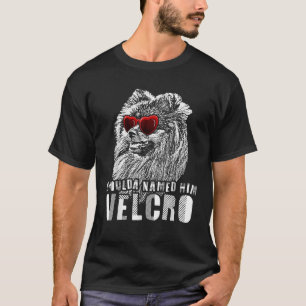 Funny Velcro German Spitz Dog Geschenk T-Shirt