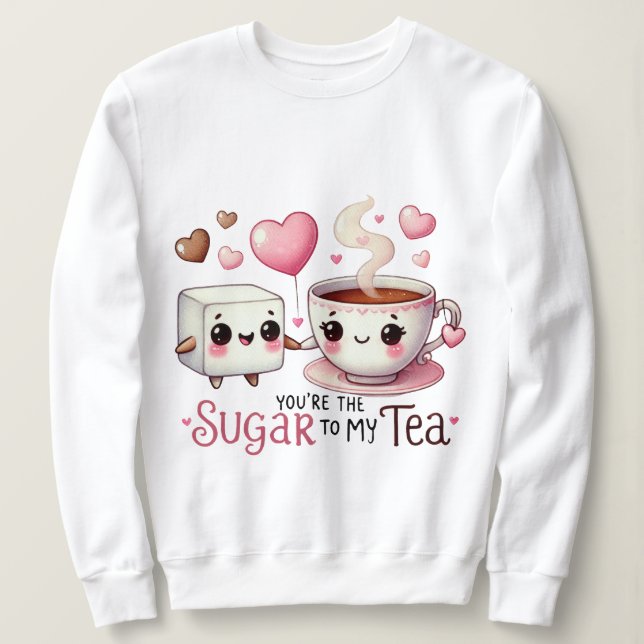 Funny Velentine day Girls Sweatshirt (Design vorne)