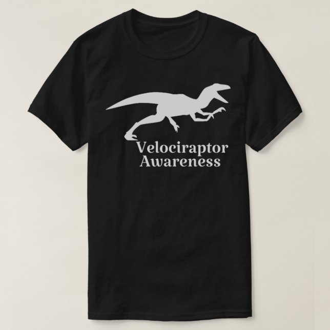 Funny Velociraper Awareness Day T-Shirt (Design vorne)