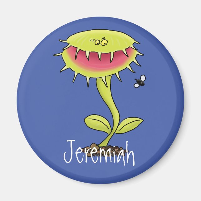 Funny Venus Fliegenfalle Cartoon Illustration Magnet (Vorne)