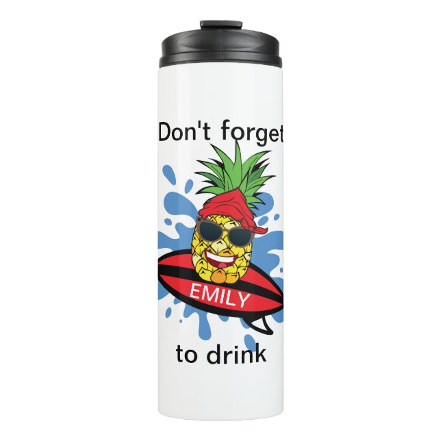 Funny Vergiss nicht zu trinken Thermosbecher (Vorderseite)