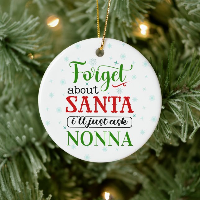 Funny Vergiss Santa NONNA Weihnachtsschmuck (Baum)