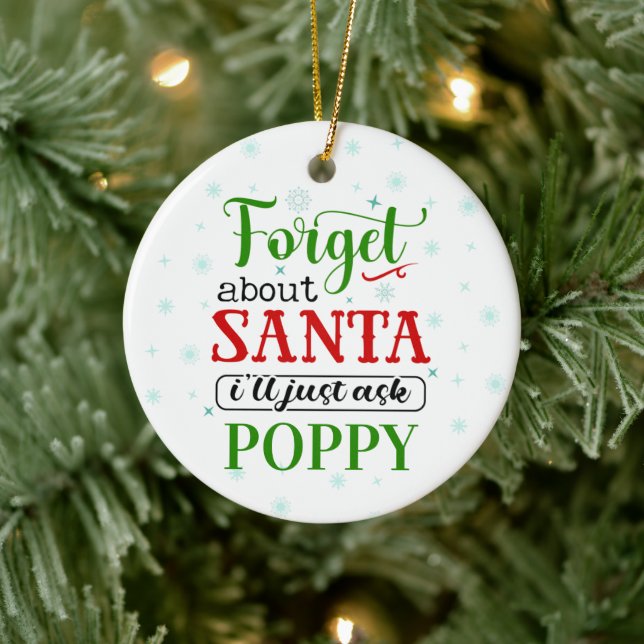 Funny Vergiss Santa POPPY Weihnachtsschmuck (Baum)