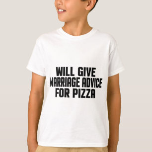Funny Verheiratet gibt Heiratsbeilage für Pizza T-Shirt