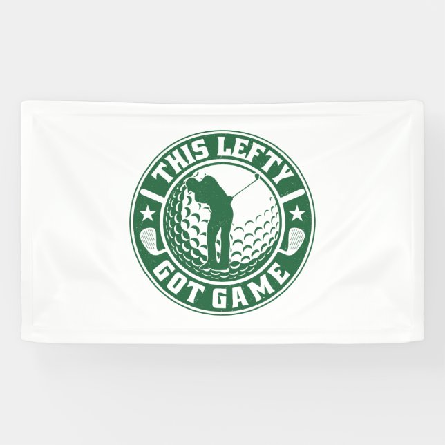 Funny Verlassen Handgolfer Banner (Horizontal)