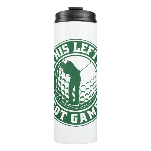 Funny Verlassen Handgolfer Thermosbecher (Vorderseite)