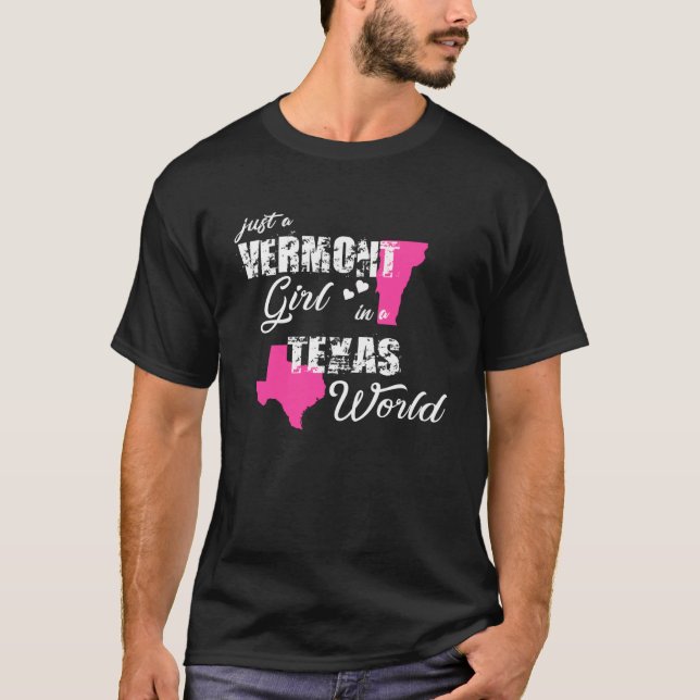 Funny Vermont Shirts Nur ein Vermont Mädchen in ei (Vorderseite)