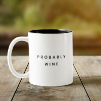 Funny Vermutlich Wine Trendy Typografy Minimalisti