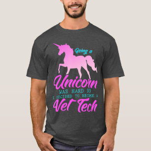 Funny Vet Tech Unicorn Liebhaber von Tiermedizin T-Shirt