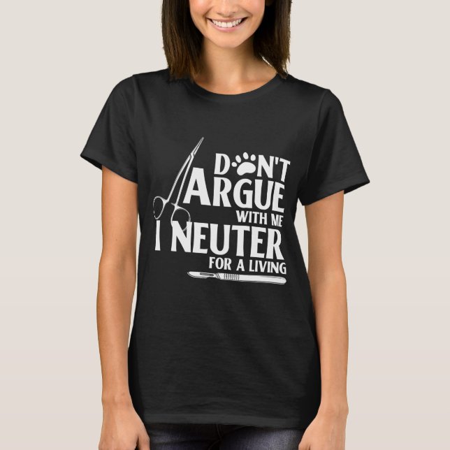 Funny Vet Tech Veterinarian Veterinary T-Shirt (Vorderseite)