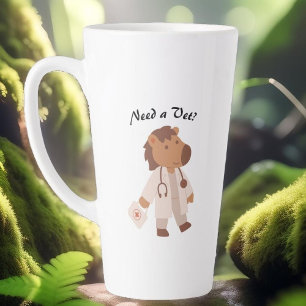 Funny Veterinary Spaß Tierpflege Zitat Milchtasse