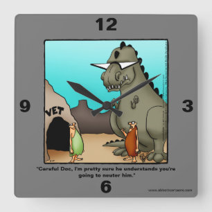 Funny Veterinary Spaß Wall Clock Quadratische Wanduhr