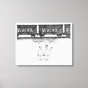 Funny "VIAGRA" Canvas Print Leinwanddruck