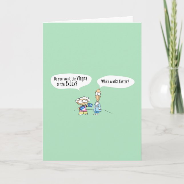 Funny Viagra Geburtstagskarte - 009B Karte (Vorderseite)