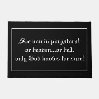 Funny Vicar Priest Quote Joke Fußmatte