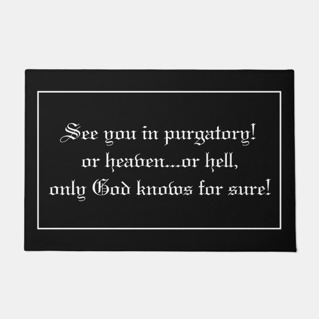 Funny Vicar Priest Quote Joke Fußmatte (Vorderseite)