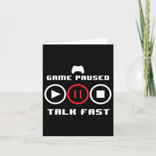 Funny Video Game Design für Männer Video Gaming Fr Karte