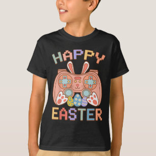 Funny Video Game Easter Bunny Gaming Controller Ga T-Shirt