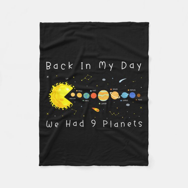 Funny Video Games Back In My Day We Had Nine Plane Fleecedecke (Vorderseite)