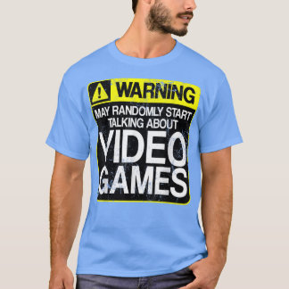 Funny Video Games Console - Gaming Computer warnen T-Shirt