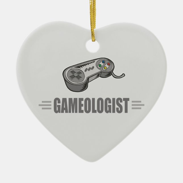 Funny Video Gaming Keramik Ornament (Vorne)
