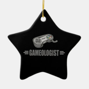 Funny Video Gaming Keramikornament