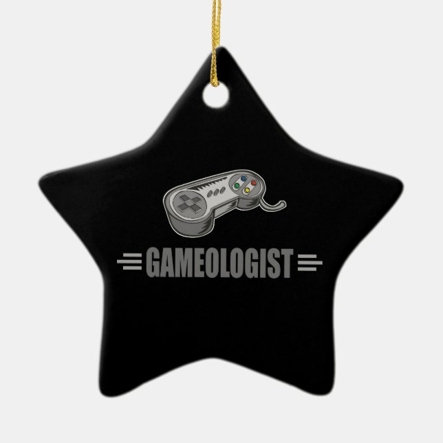 Funny Video Gaming Keramikornament (Vorne)