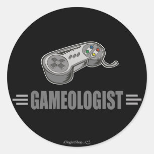 Funny Video Gaming Runder Aufkleber