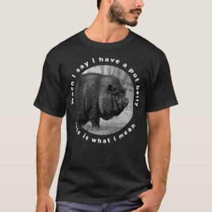 Funny Vietnamese Pot-Bellied Pig Saying Premium  T-Shirt