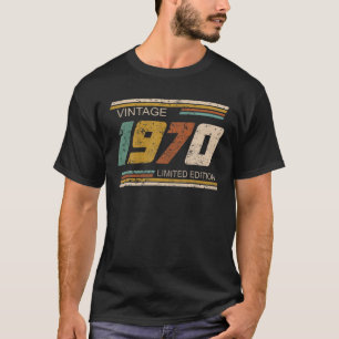 Funny Vintag 1970 Limited Edition Geburtstagsparty T-Shirt