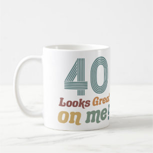 Funny Vintag 40. Geburtstag Kaffeetasse