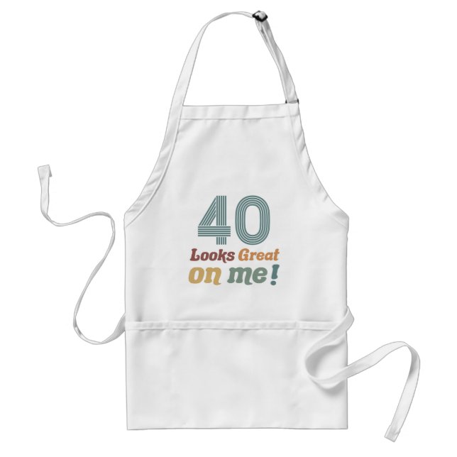 Funny Vintag 40. Geburtstag Schürze (Vorne)