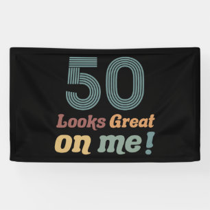Funny Vintag 50. Geburtstag Banner
