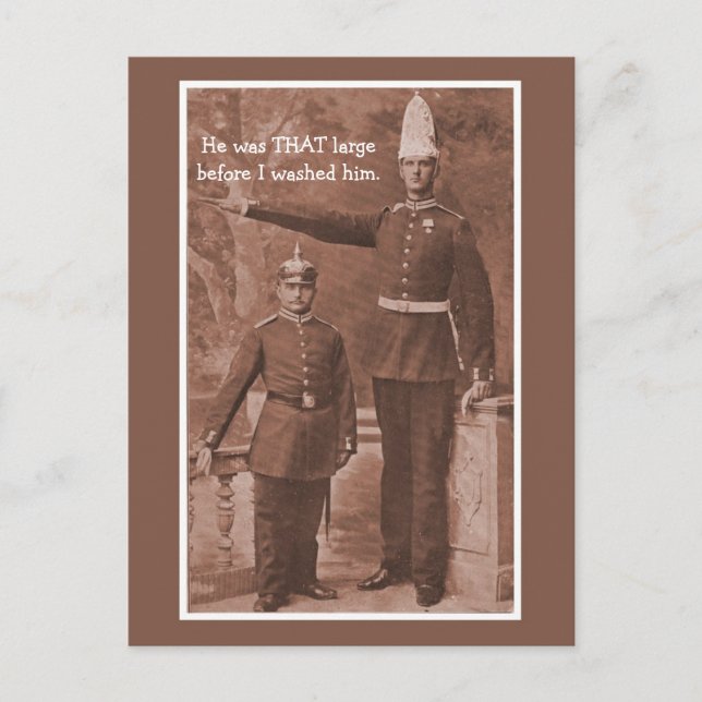 Funny Vintag anpassbar militärisch Postkarte (Vorderseite)