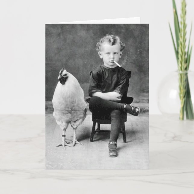 Funny Vintag Birthday Card Karte (Vorderseite)