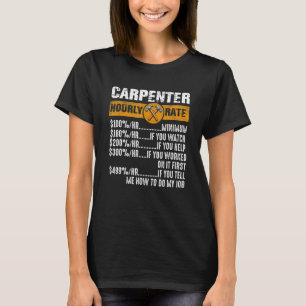 Funny Vintag Carpenter Bekleidung Holzbearbeitung T-Shirt