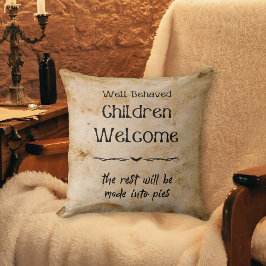 Funny Vintag Halloween Welcome Children Kissen