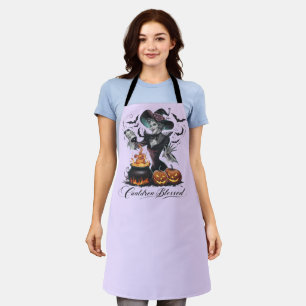 Funny Vintag Hexe Cauldron Seligen Halloween Schürze