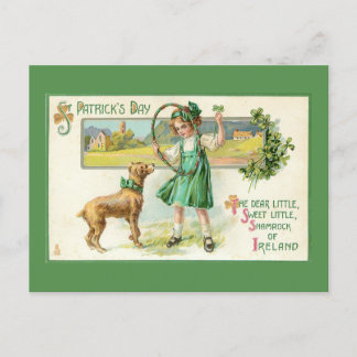 Funny Vintag Ireland St. Patrick's Day Feiertagspostkarte