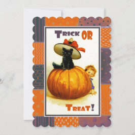 Funny Vintag Kid Halloween-Party Einladungen