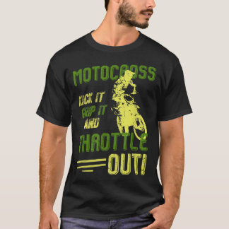 Funny Vintag Motocross Dirt Bike Männer Kinder Jun T-Shirt