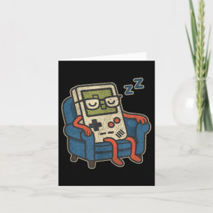 Funny Vintag Old Gamer Retro Video Game Old Gamer Karte