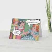 Funny Vintag Retro Cartoon Comic Geburtstag